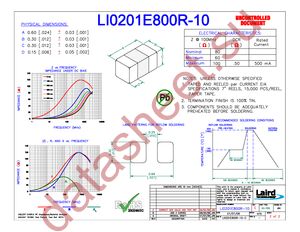 LI0201E800R-10 datasheet  